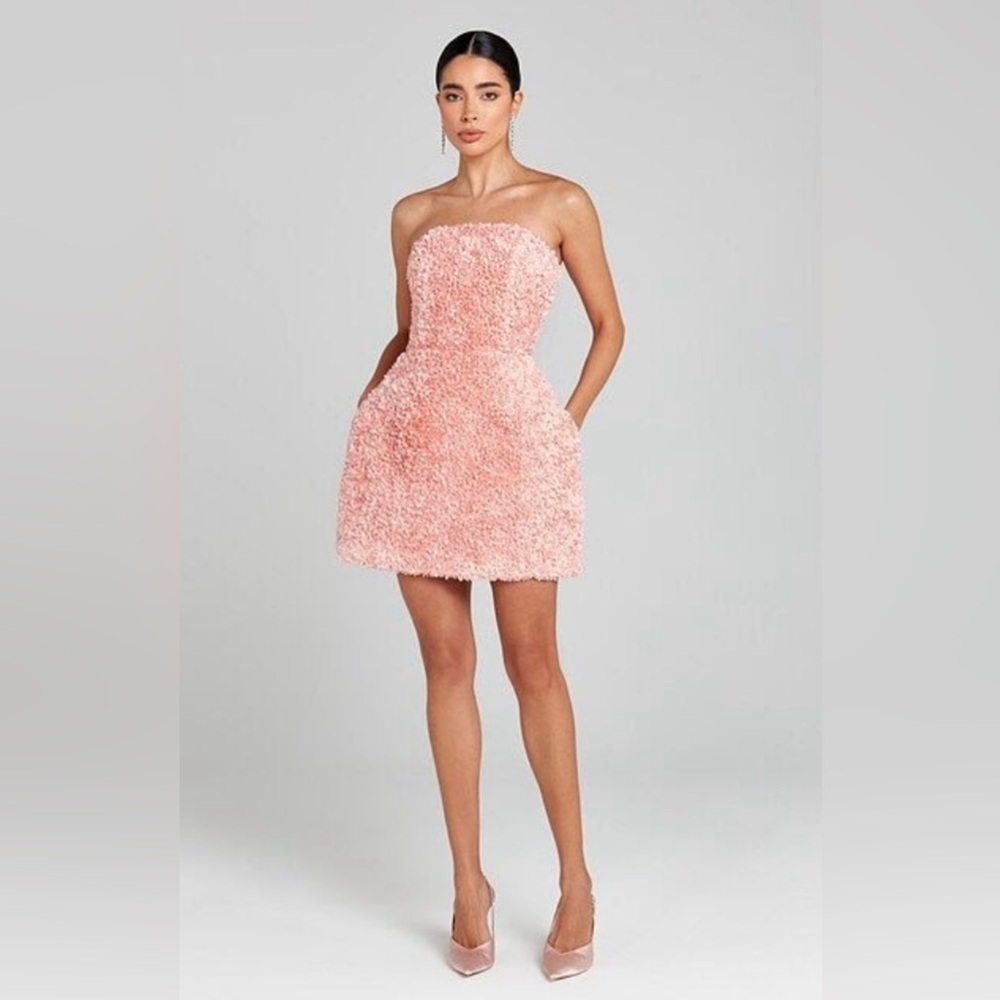 Nadine Merabi Maisy Peach Dress